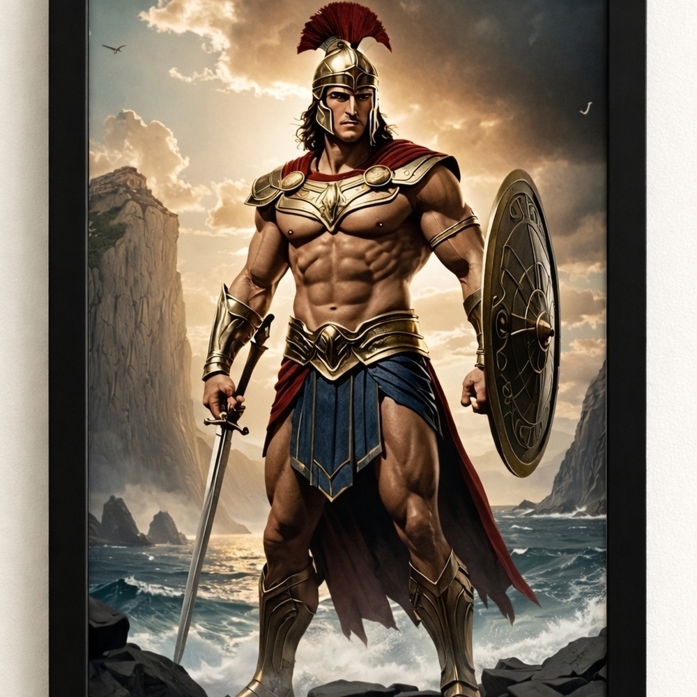Achilles Art Print In A Frame 8x10